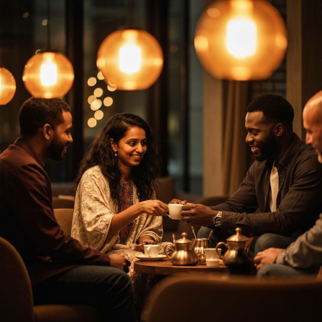 Ethiopian coffee ceremony